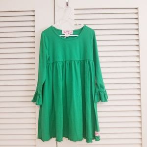 Ruffle Girl Green Ruffle Dress Size 8